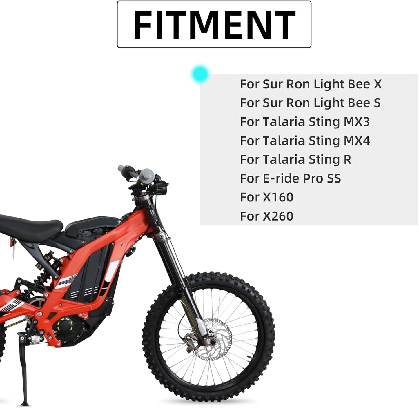 Universal Upgraded Front License Number Plate For Surron Lightbee S/X E-Bike