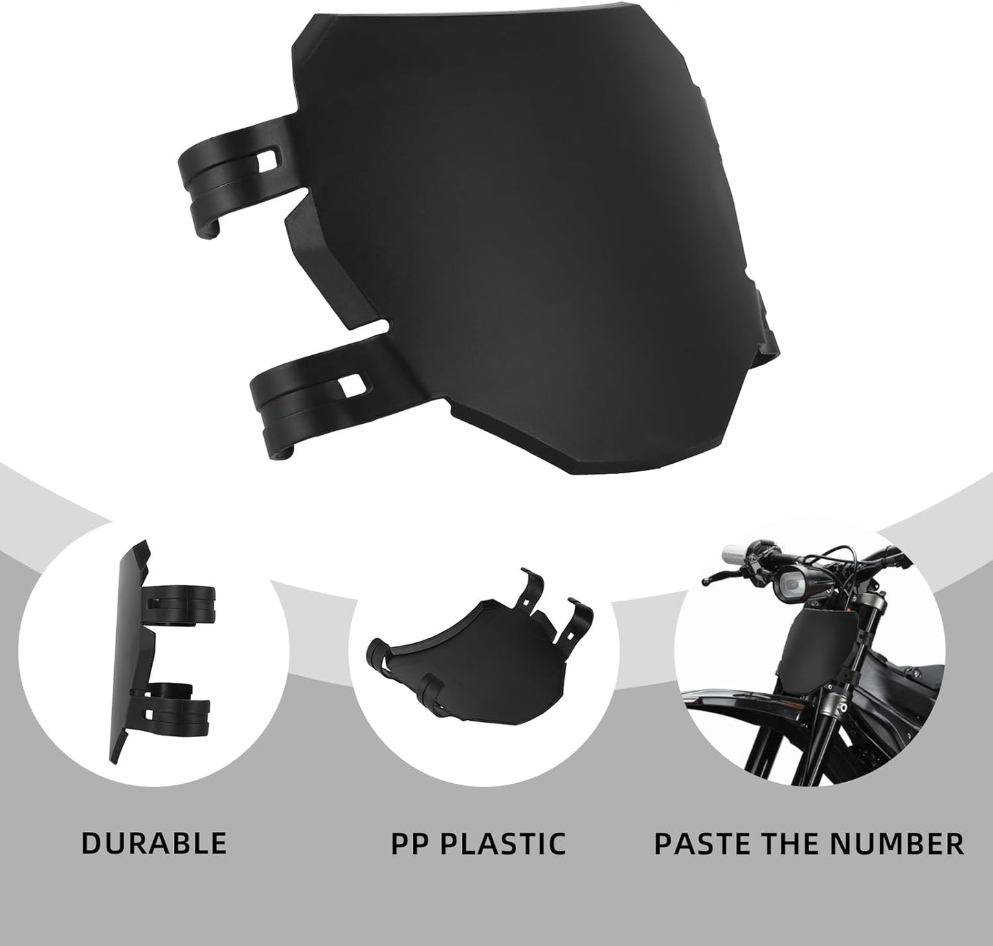 Universal Upgraded Front License Number Plate For Surron Lightbee S/X E-Bike