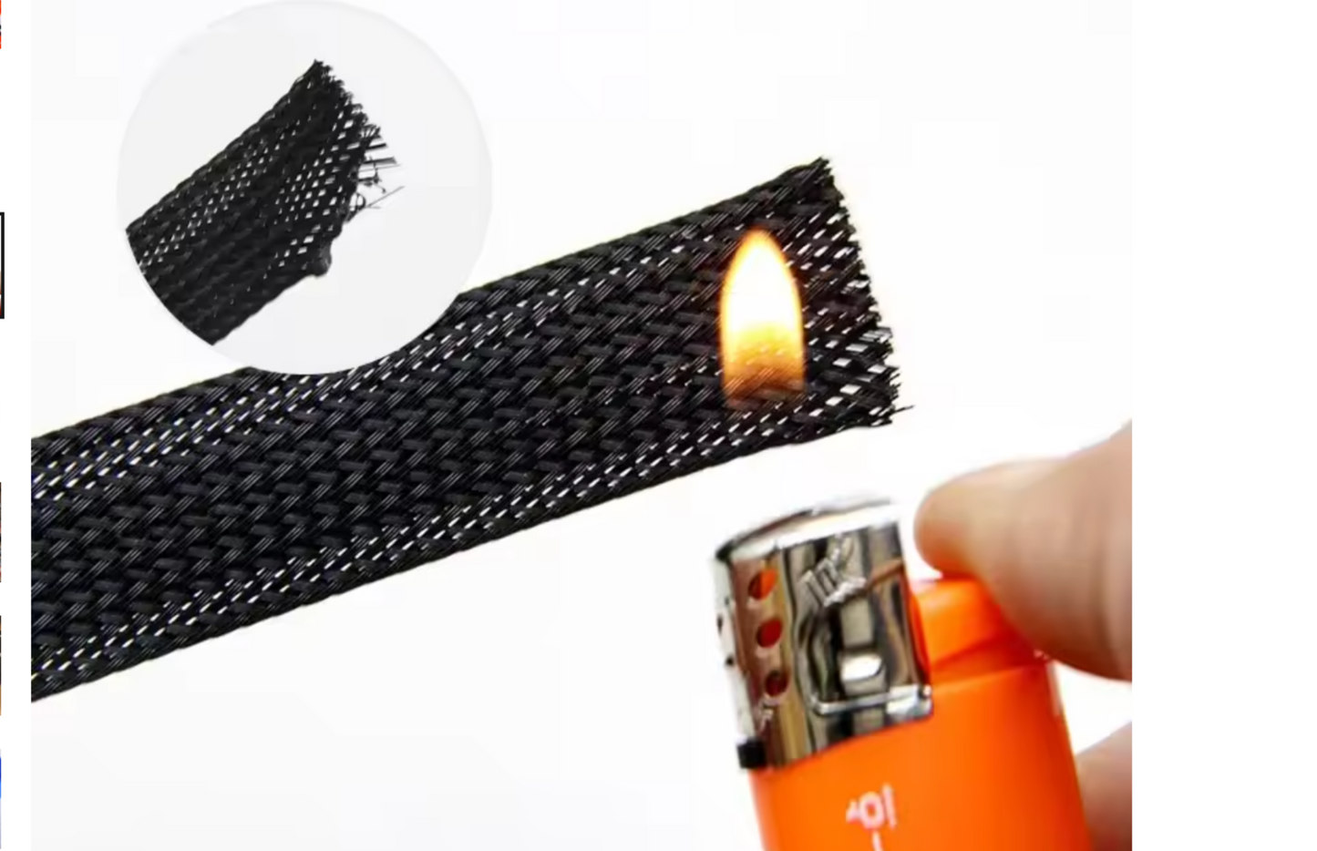 1M/3.2F Braided Cable Sleeve for Surron Light Bee Cable Lines Protection